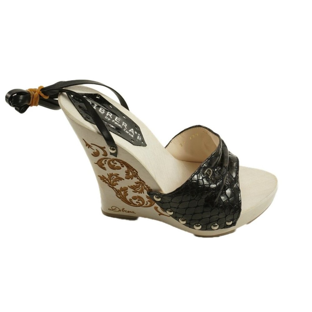 New Dibrera Paolo Zanoli Zeppa Donna Size 36‎ Espadrille Platform Wedge Sandals